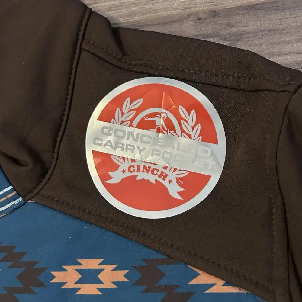Cinch Ladies Concealed Carry Storm Defense Bonded Aztec Brown Jacket MAJ9858001 - Picture 5 of 14